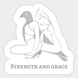 Strength and Grace Sticker